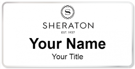Custom name badges for Sheraton