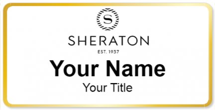 Custom name badges for Sheraton