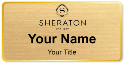 Custom name badges for Sheraton