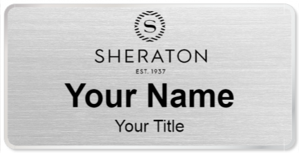 Custom name badges for Sheraton