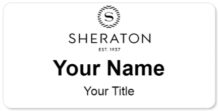 Custom name badges for Sheraton