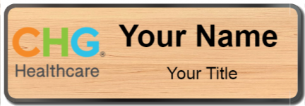 Custom name badges for CHG Healthcare Services