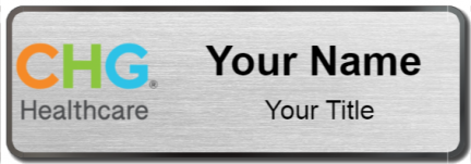 Custom name badges for CHG Healthcare Services