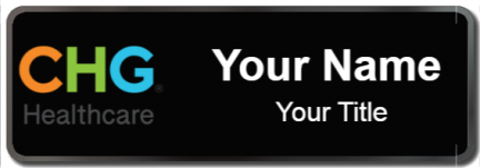 Custom name badges for CHG Healthcare Services