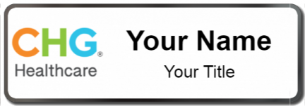 Custom name badges for CHG Healthcare Services