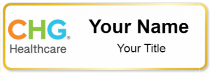 Custom name badges for CHG Healthcare Services