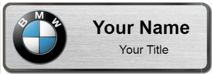 Custom name badges for BMW Canada