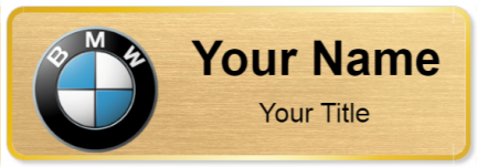 Custom name badges for BMW Canada