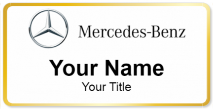 Custom name badges for Mercedes Benz