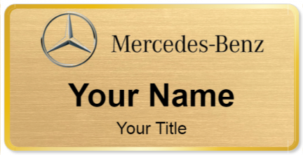 Custom name badges for Mercedes Benz