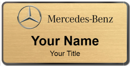 Custom name badges for Mercedes Benz
