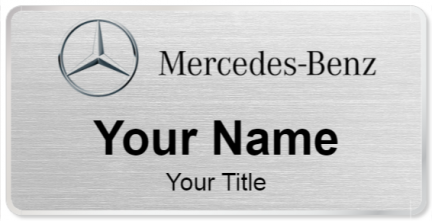 Custom name badges for Mercedes Benz