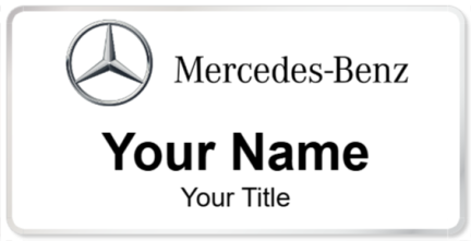 Custom name badges for Mercedes Benz USA