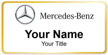 Custom name badges for Mercedes Benz USA