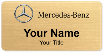 Custom name badges for Mercedes Benz Canada