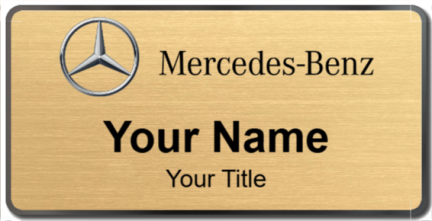 Custom name badges for Mercedes Benz Canada