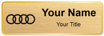 Custom name badges for Audi Canada