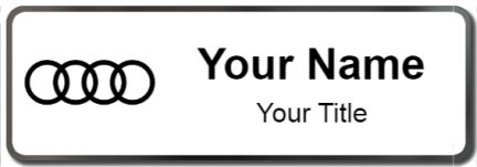 Custom name badges for Audi USA