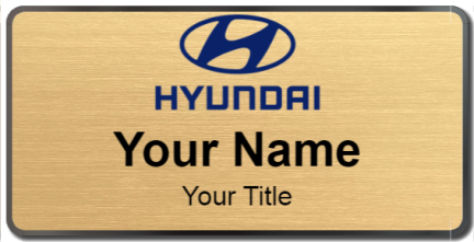 Custom name badges for Hyundai USA