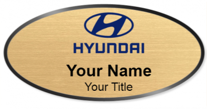 Custom name badges for Hyundai USA