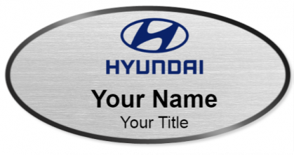 Custom name badges for Hyundai USA