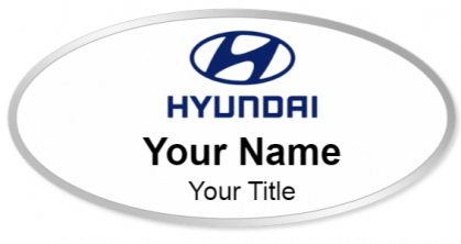 Custom name badges for Hyundai USA