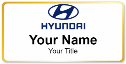 Custom name badges for Hyundai Canada