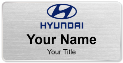 Custom name badges for Hyundai Canada
