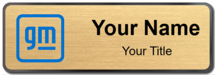 Custom name badges for GM USA