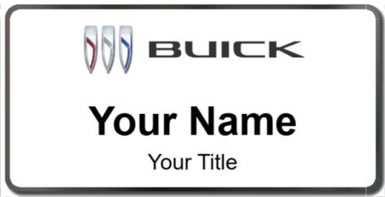 Custom name badges for Buick Canada