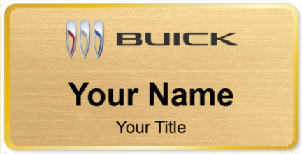 Custom name badges for Buick Canada