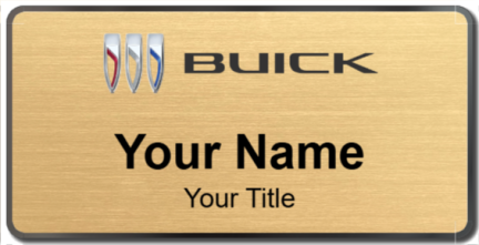 Custom name badges for Buick Canada