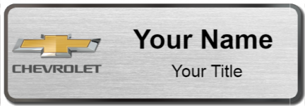 Custom name badges for Chevrolet USA