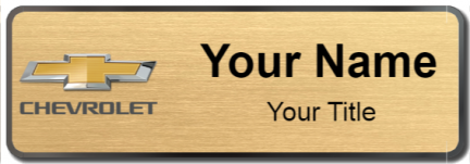 Custom name badges for Chevrolet USA