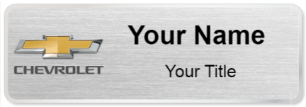 Custom name badges for Chevrolet USA
