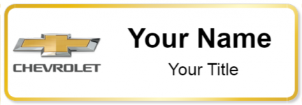 Custom name badges for Chevrolet USA