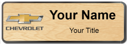 Custom name badges for Chevrolet Canada