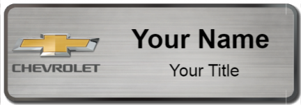 Custom name badges for Chevrolet Canada
