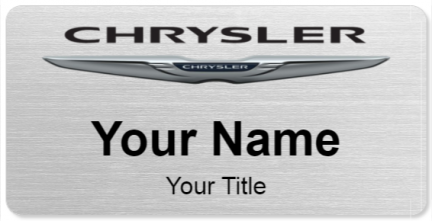 Custom name badges for Chrysler USA