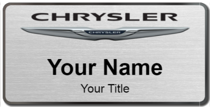 Custom name badges for Chrysler USA