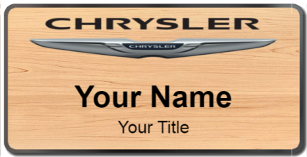 Custom name badges for Chrysler USA