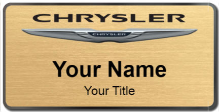 Custom name badges for Chrysler Canada