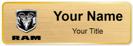 Custom name badges for Ram Trucks