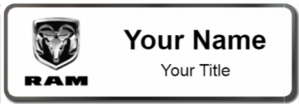 Custom name badges for Ram Trucks