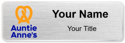 Custom name badges for Auntie Annes