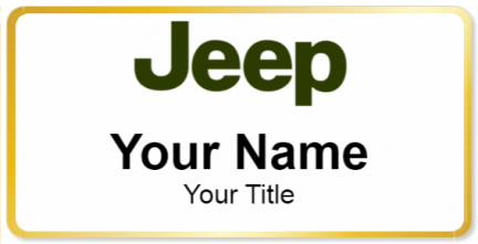Custom name badges for Jeep USA
