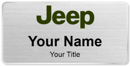 Custom name badges for Jeep USA