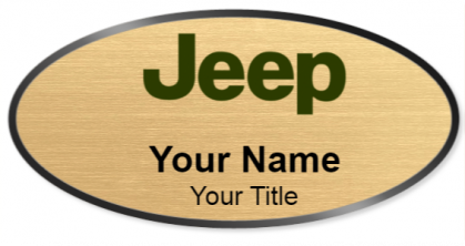 Custom name badges for Jeep Canada