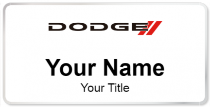 Custom name badges for Dodge USA