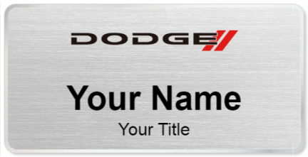 Custom name badges for Dodge Canada
